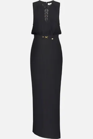 Elisabetta Franchi ABITO CON LACCI IN GEORGETTE