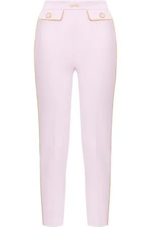 Elisabetta Franchi PANTALONI CON PROFILI A CONTRASTO
