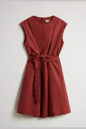 Woolrich POPLIN BELTED DRESS