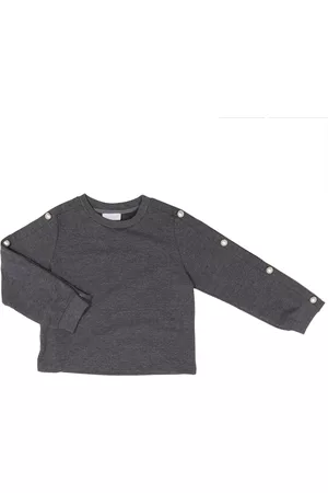 Pinko Felpa Wil Coyote a manica lunga in cotone stretch con macro perle