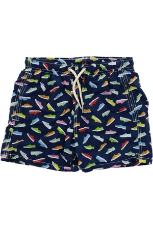 MC2 SAINT BARTH Costume Jean lighting Superga Colors a boxer con stampa superga all over
