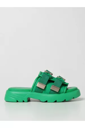 Bottega Veneta Sandalo Flash Flat in gomma e tela