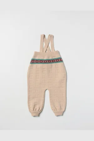 Gucci Pagliaccetto in maglia fine con logo GG