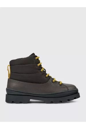 Camper Stivaletto Brutus in pelle e tessuto riciclato