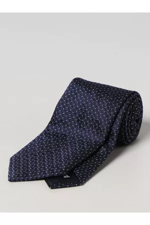 Emporio Armani Cravatta in seta con motivo jacquard