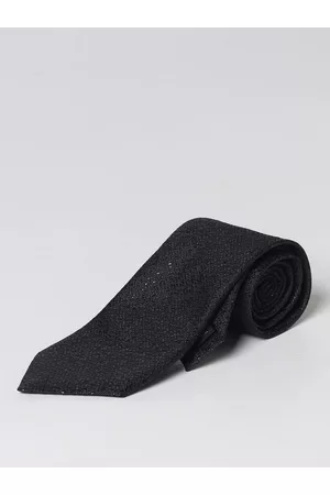Emporio Armani Cravatta in seta e tessuto lamè