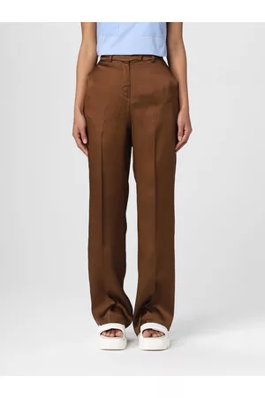 SEMICOUTURE Pantalone in misto seta