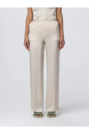 SEMICOUTURE Pantalone in misto seta