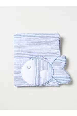 Emporio Armani Coperta Kids in cotone increspato