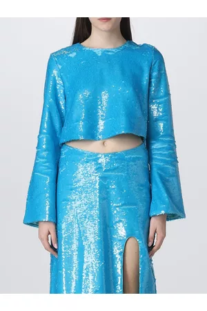 Ganni Top in tessuto riciclato con paillettes