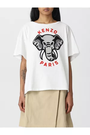 Kenzo T-shirt Elephant in cotone