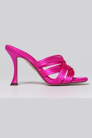 Aquazzura Mules Oahu in satin