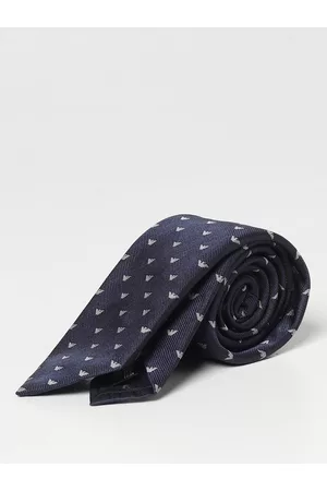 Emporio Armani Uomo Cravatte e accessori - Cravatta in seta con logo jacquard