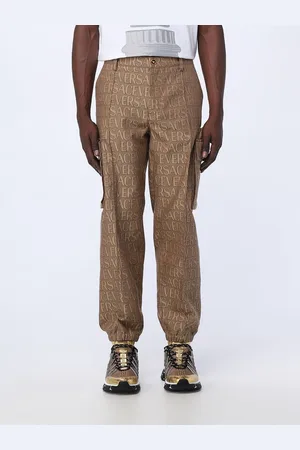 VERSACE Pantaloni Cargo in misto cotone