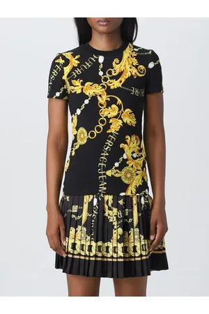 VERSACE T-shirt in misto cotone stampato