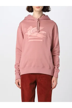 Etro Felpa in cotone con ricamo Pegaso