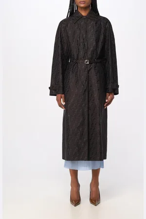 Fendi Trench in misto cotone con motivo monogram