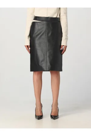 Fendi Gonna midi in pelle