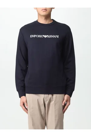 Emporio Armani Felpa in jersey con stampa logo