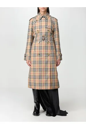 Burberry Trench in cotone con stampa Check