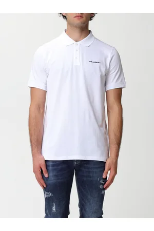 Karl Lagerfeld Polo in cotone con ricamo