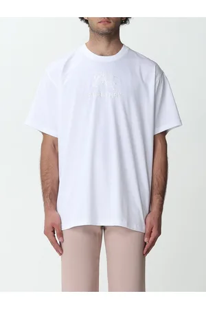 Burberry T-shirt in cotone con ricamo