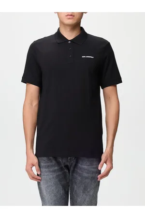 Karl Lagerfeld Polo in cotone con ricamo