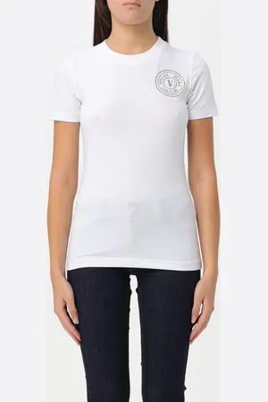 VERSACE T-shirt in cotone con logo