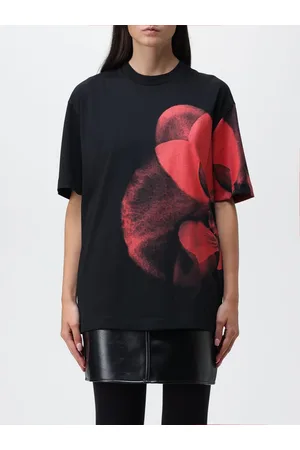 Alexander McQueen T-shirt in cotone con stampa