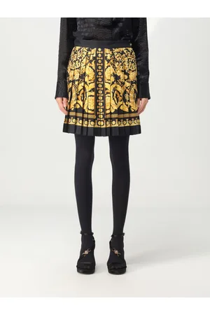 VERSACE Gonna in seta con stampa baroque