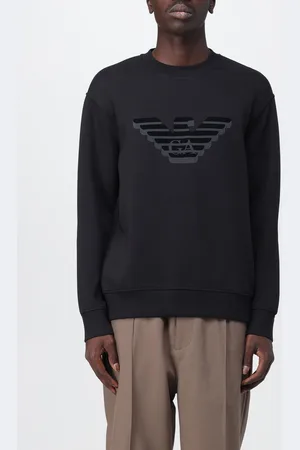 Emporio Armani Felpa in cotone con logo
