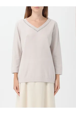 Fabiana Filippi Maglione in lana e cashmere con monile
