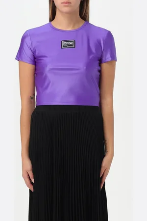 VERSACE T-shirt in tessuto stretch