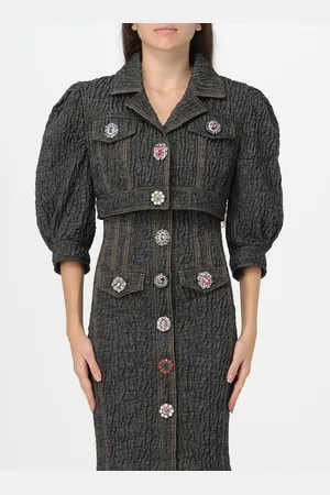 Moschino Giacca in denim goffrato