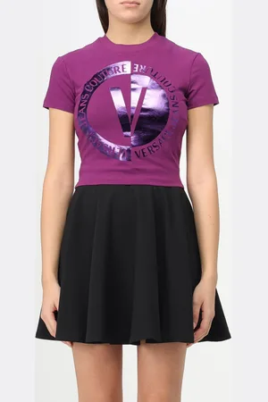 VERSACE T-shirt in cotone con logo