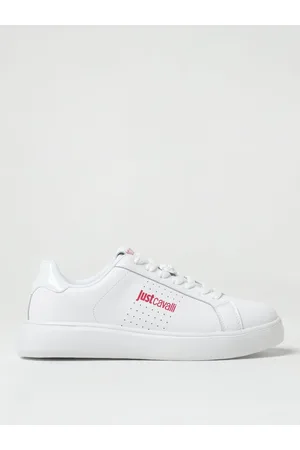Roberto Cavalli Sneakers in pelle con logo stampato