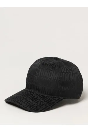 Moschino Cappello in misto cotone con logo jacquard