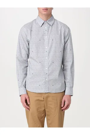 Maison Kitsuné Camicia in popeline di cotone con stampa