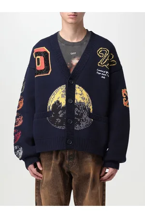 OFF-WHITE Cardigan Moon Phase in misto lana