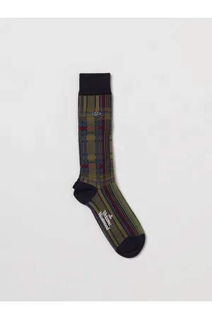 Vivienne Westwood Calze Madras in lana merino jacquard