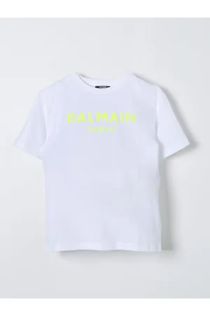 Balmain T-shirt Kids con logo fluo