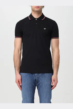 Emporio Armani Polo Eagle in piquet di cotone