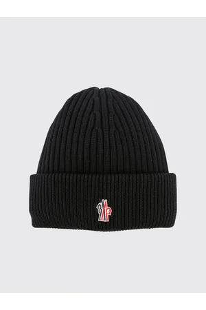 Moncler Cappello in lana con logo applicato