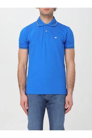 Emporio Armani Polo Eagle in piquet di cotone