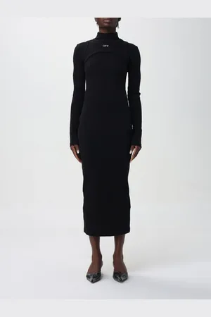 OFF-WHITE Abito midi con logo
