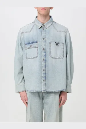 VALENTINO Giacca in denim con logo