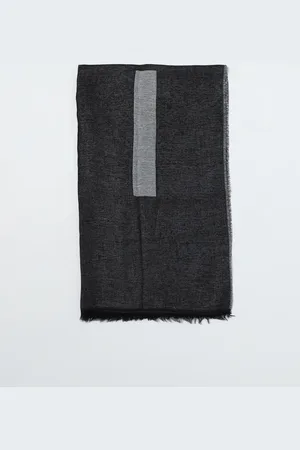 Balmain Sciarpa Kids in misto viscosa con logo jacquard
