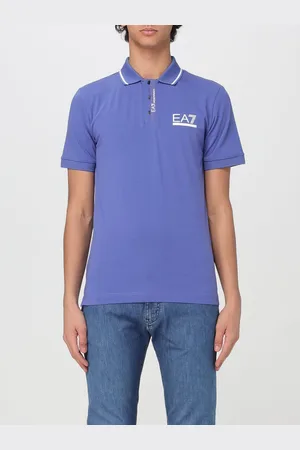 EA7 Polo in jersey con logo