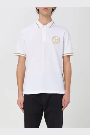 VERSACE Polo in piquet di cotone