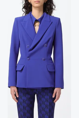 Elisabetta Franchi Blazer doppiopetto in crêpe stretch